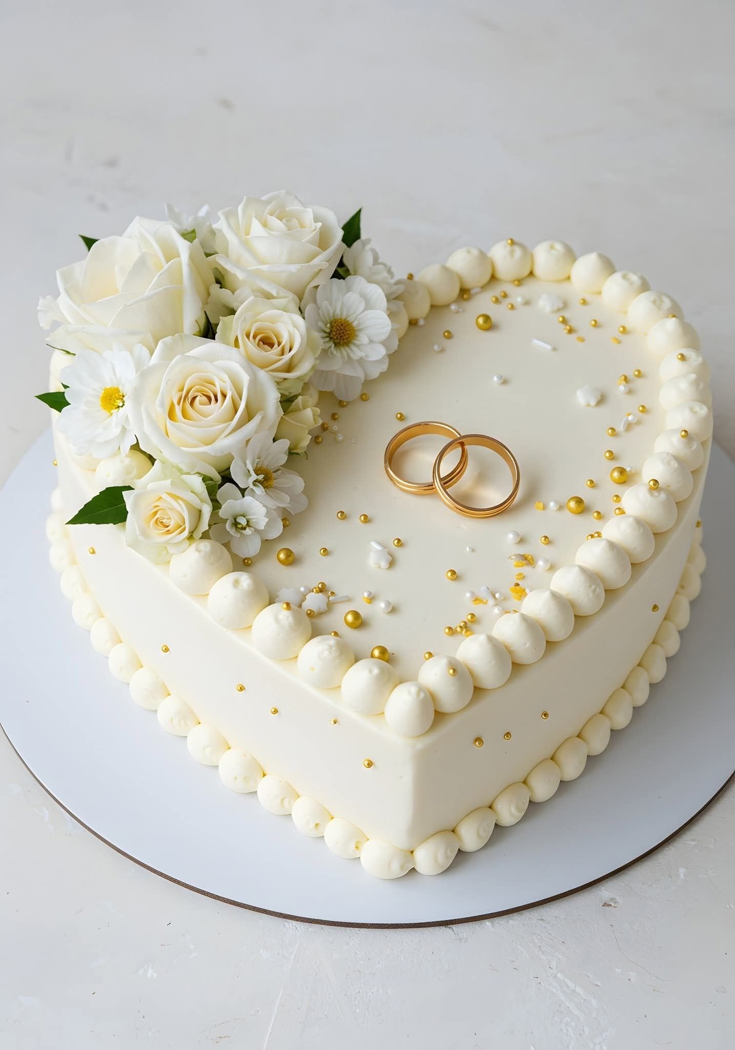 Gâteau de Mariage Élégant